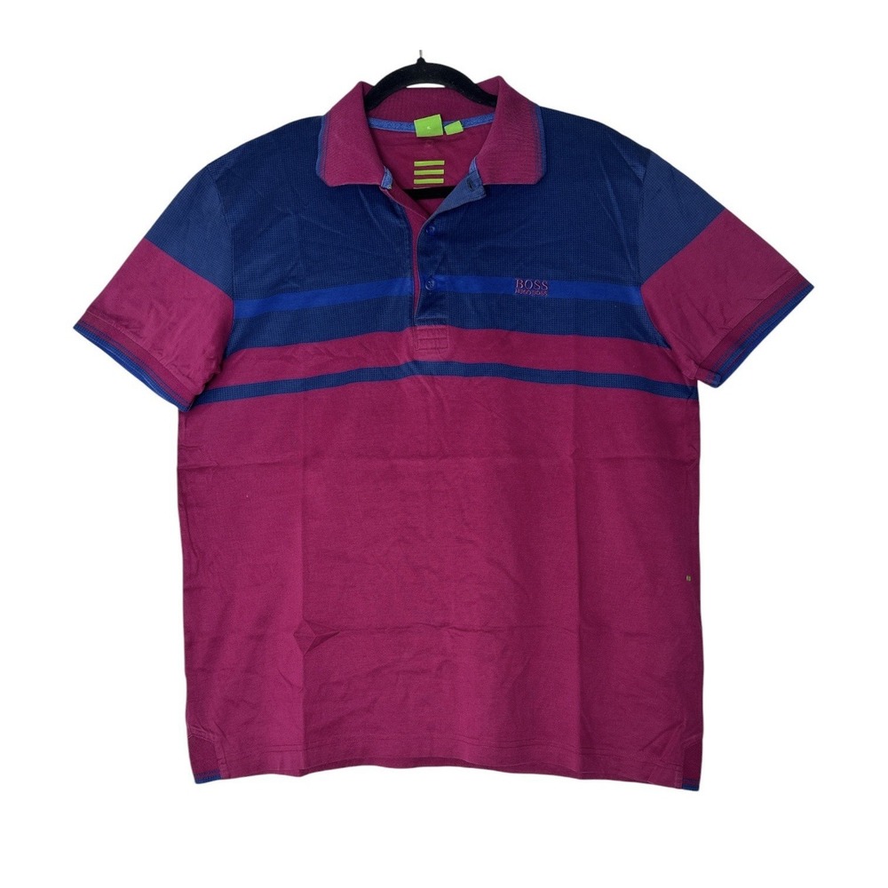 Boss Hugo Boss Polo Shirt Men's XL Slim Fit Stretch Cotton Short Sleeve